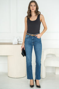 KENDRA STRAIGHT LEG JEANS-BL