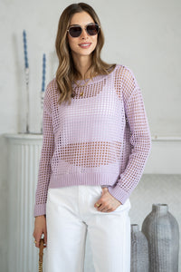 AZELIE OPEN KNIT SWEATER-LA