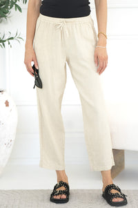 SEVILLE LINEN PANTS-BE