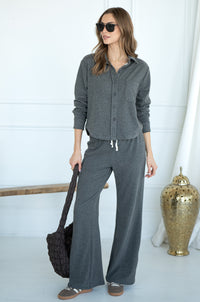 TATE LUXURY TRACK PANTS-DG