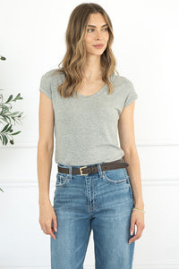 REEVES RIBBED MODAL TANK-GY