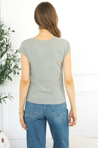 REEVES RIBBED MODAL TANK-GY