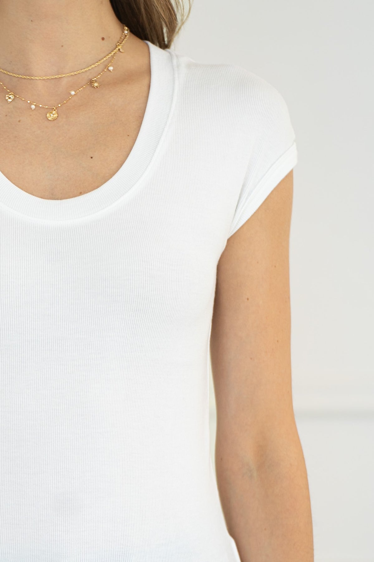 REEVES RIBBED MODAL TANK-WH