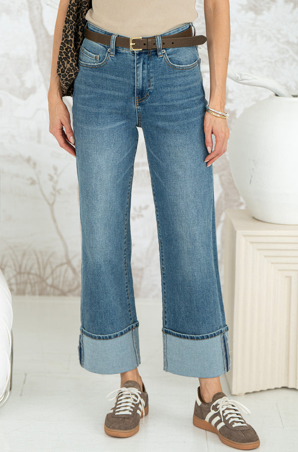 HUSTLER CUFFED DENIM-BL