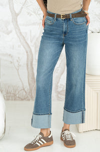 HUSTLER CUFFED DENIM-BL