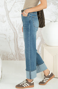 HUSTLER CUFFED DENIM-BL