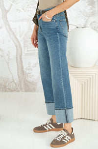 HUSTLER CUFFED DENIM-BL
