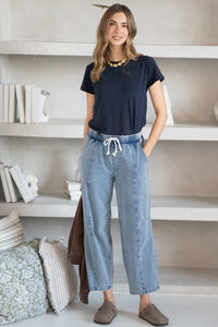 CORALIE STRETCH DENIM PANTS