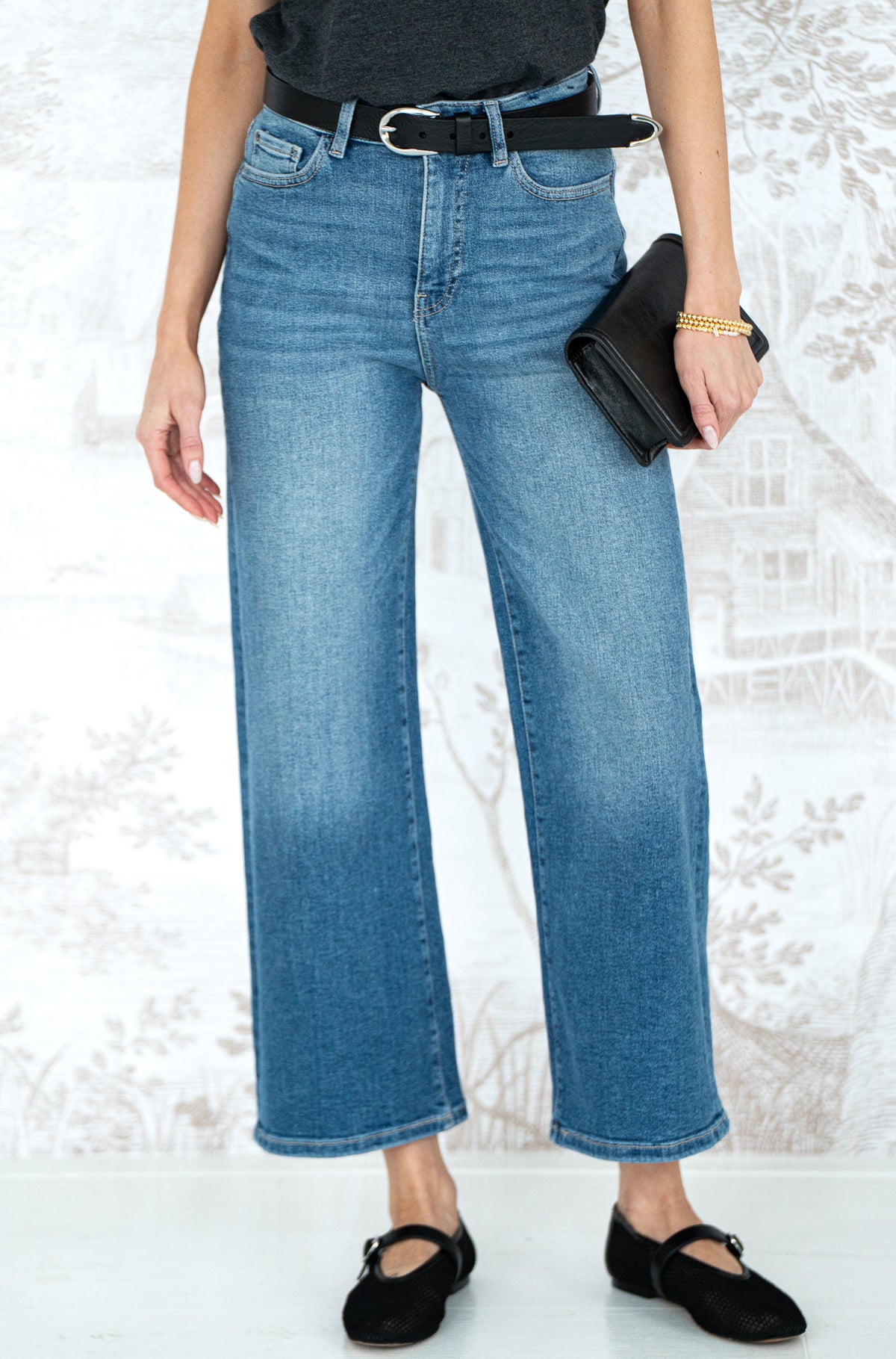 ICN WIDE LEG JEANS-CR