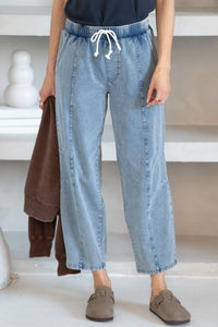 CORALIE STRETCH DENIM PANTS