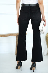HANNAH FLARE JEANS-BK