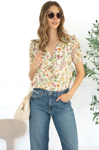 BALI FLORAL PRINTED BLOUSE