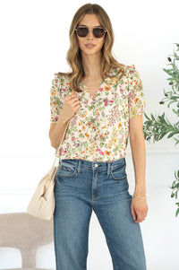 BALI FLORAL PRINTED BLOUSE