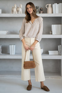NORA STRIPE BLOUSE-BR