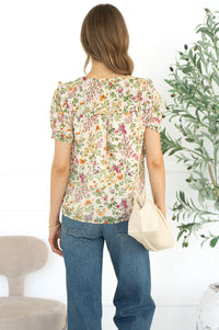 BALI FLORAL PRINTED BLOUSE