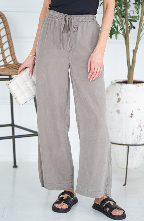 MALTA TENCEL WIDE LEG PANTS-OL