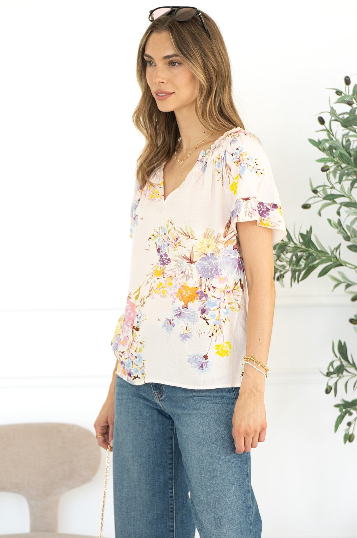 MARBELLA PRINTED BLOUSE