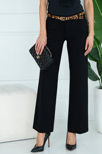 KELSEY WIDE LEG TROUSER-BK