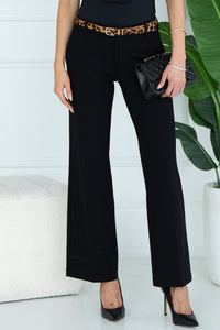 KELSEY WIDE LEG TROUSER-BK