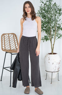 MALTA TENCEL WIDE LEG PANTS-CH