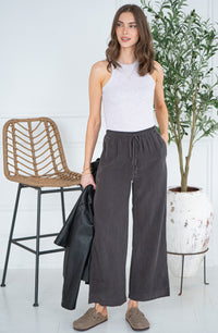 MALTA TENCEL WIDE LEG PANTS-CH