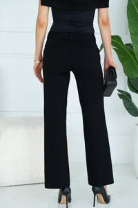KELSEY WIDE LEG TROUSER-BK