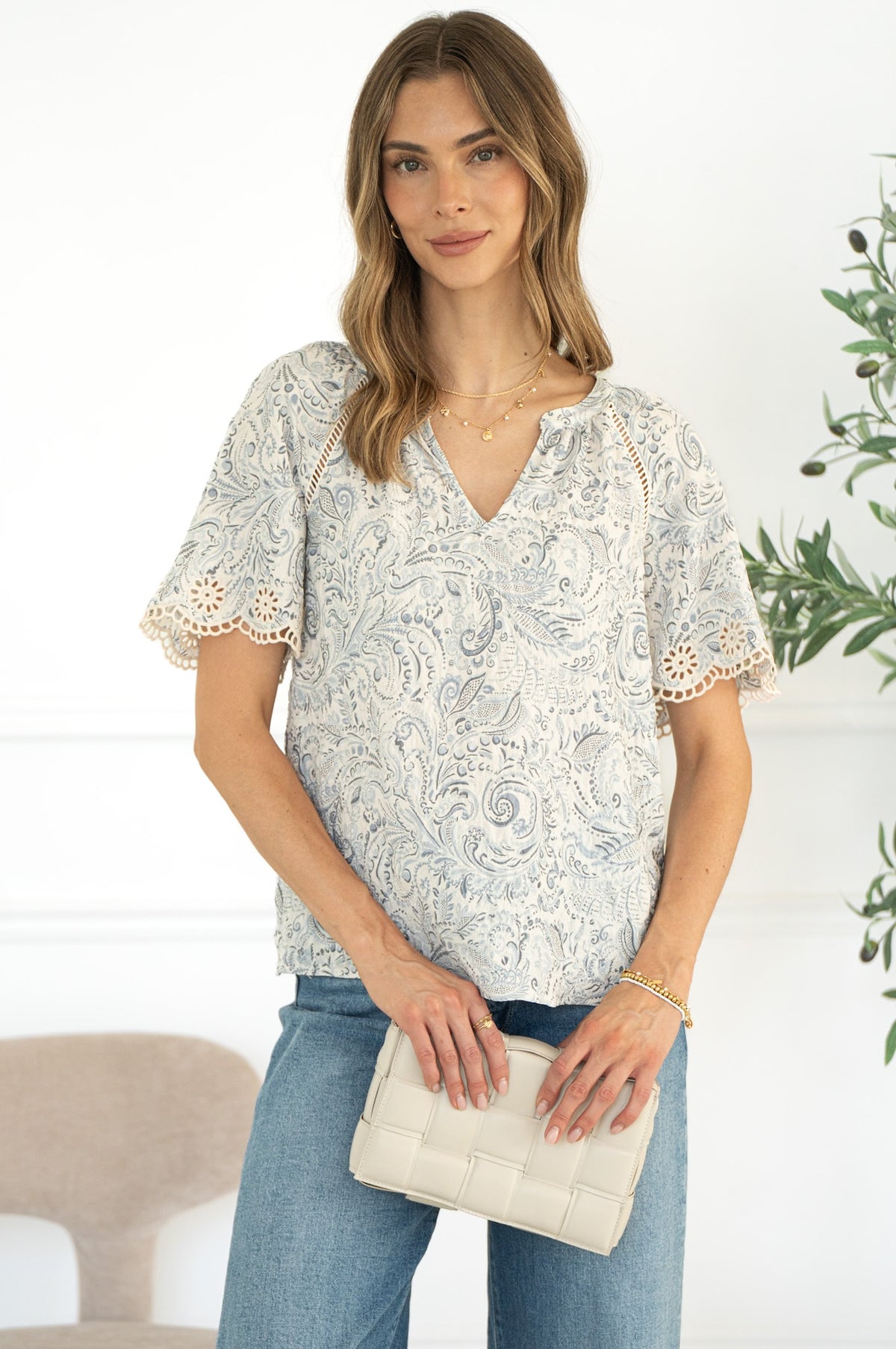 FABLE PRINTED BLOUSE