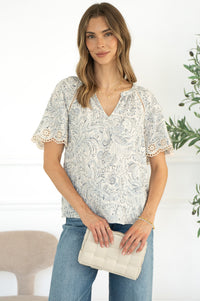 FABLE PRINTED BLOUSE