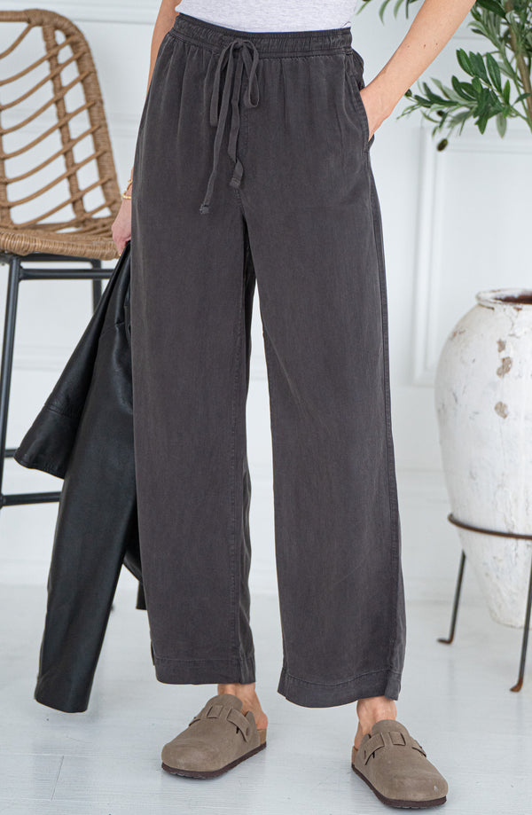 MALTA TENCEL WIDE LEG PANTS-CH