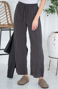 MALTA TENCEL WIDE LEG PANTS-CH