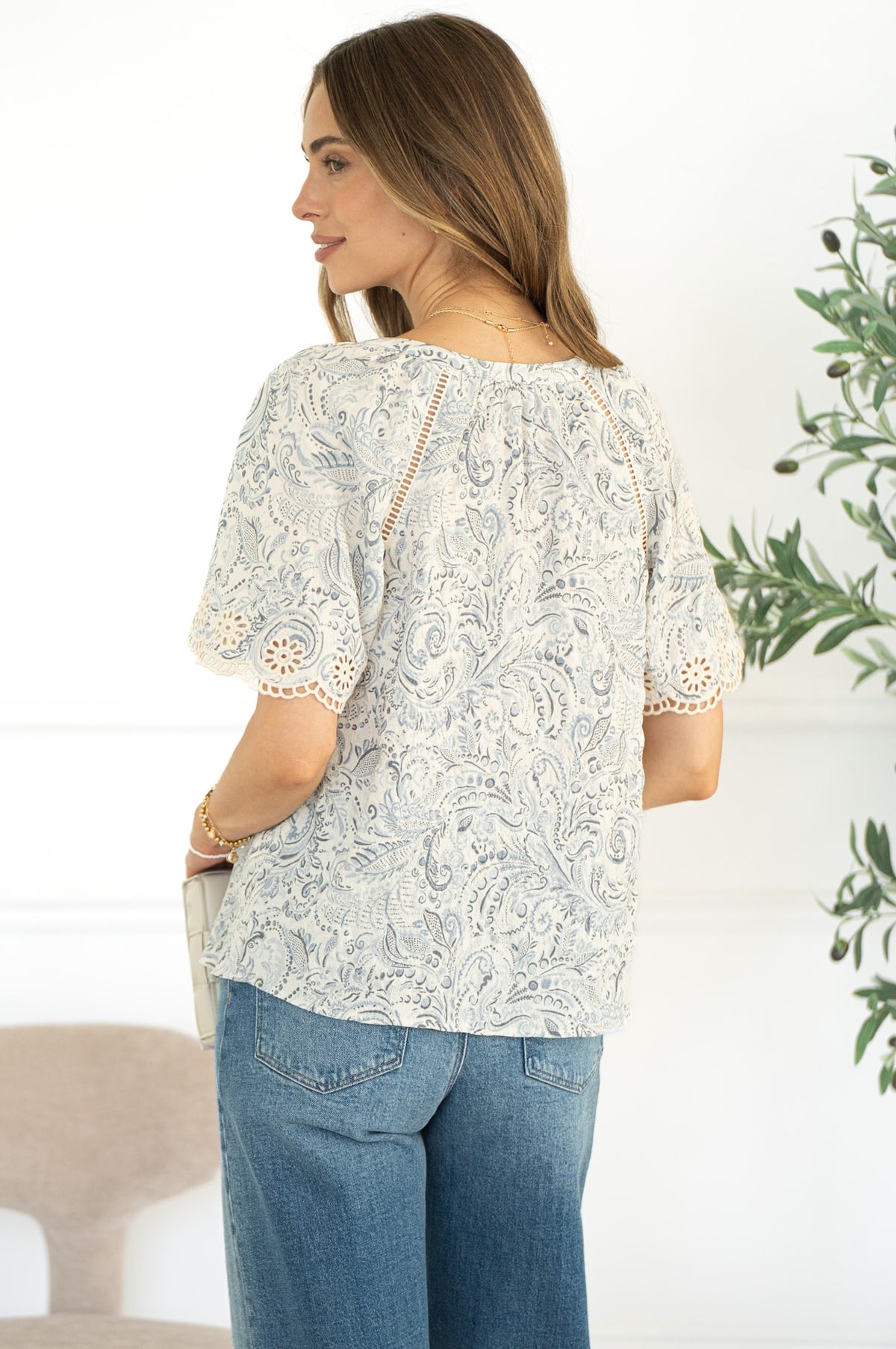FABLE PRINTED BLOUSE