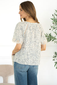 FABLE PRINTED BLOUSE