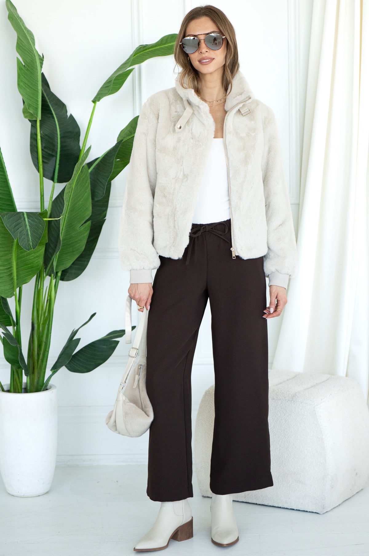 AMBRA FAUX FUR JACKET-BI