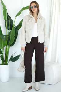 AMBRA FAUX FUR JACKET-BI