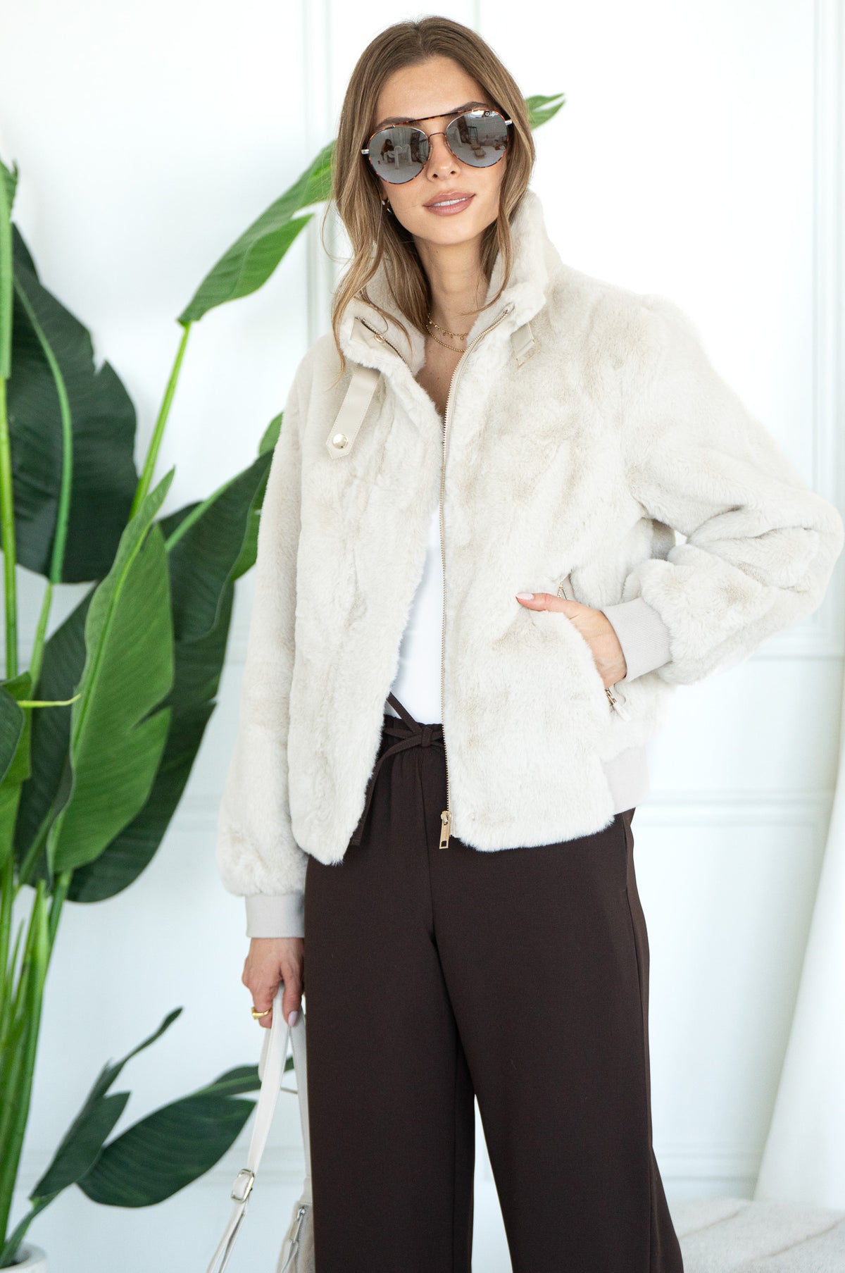 AMBRA FAUX FUR JACKET-BI