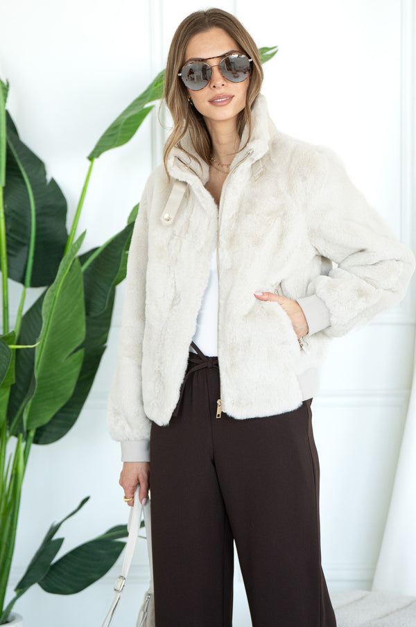 AMBRA FAUX FUR JACKET-BI