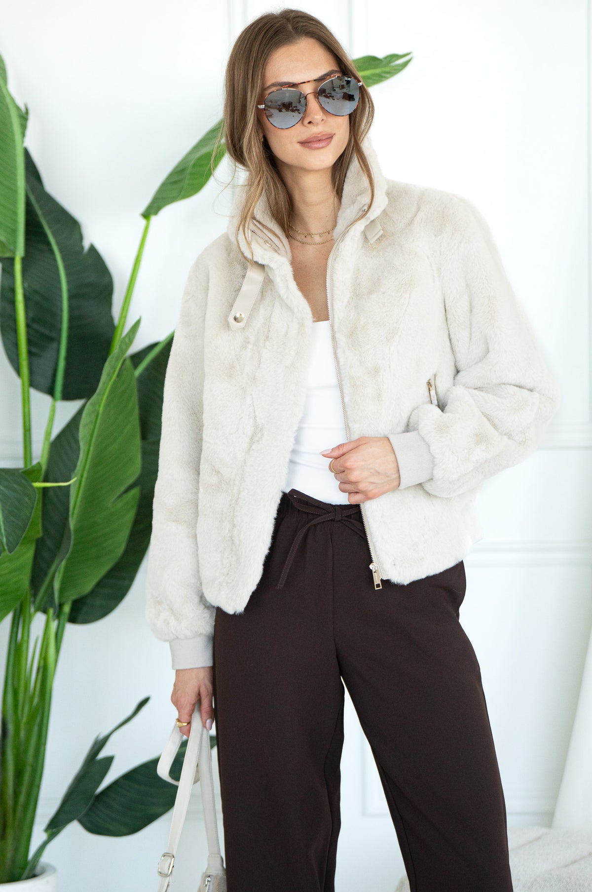 AMBRA FAUX FUR JACKET-BI