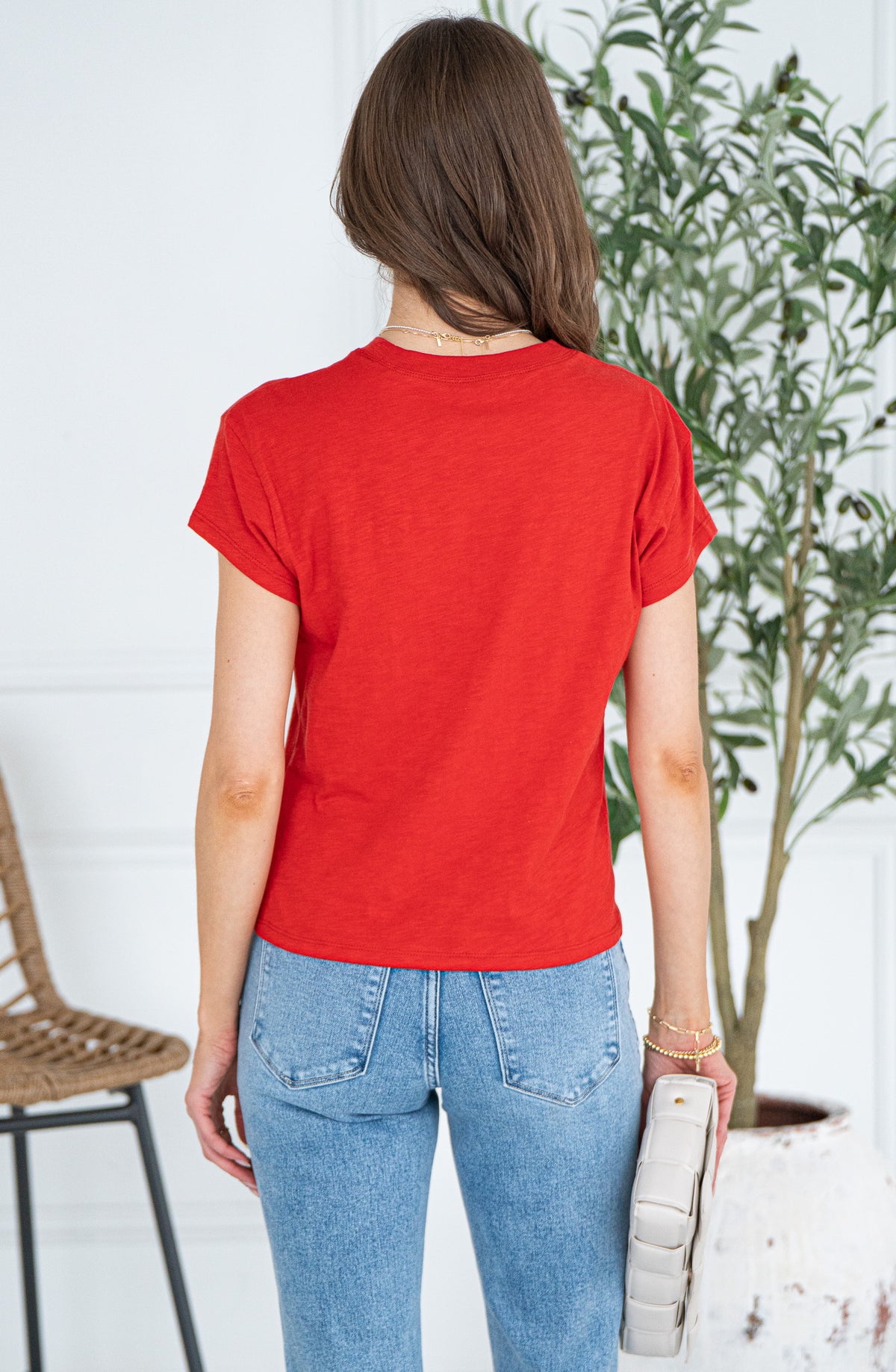 MODERN SLUB TEE-CR