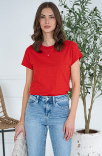 MODERN SLUB TEE-CR