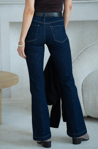 SYDNEY FLARE MID RISE JEANS-DB