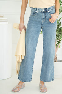 CARBON WIDE LEG JEANS