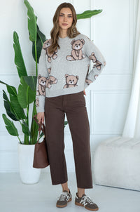 ALL OVER TEDDY SWEATER