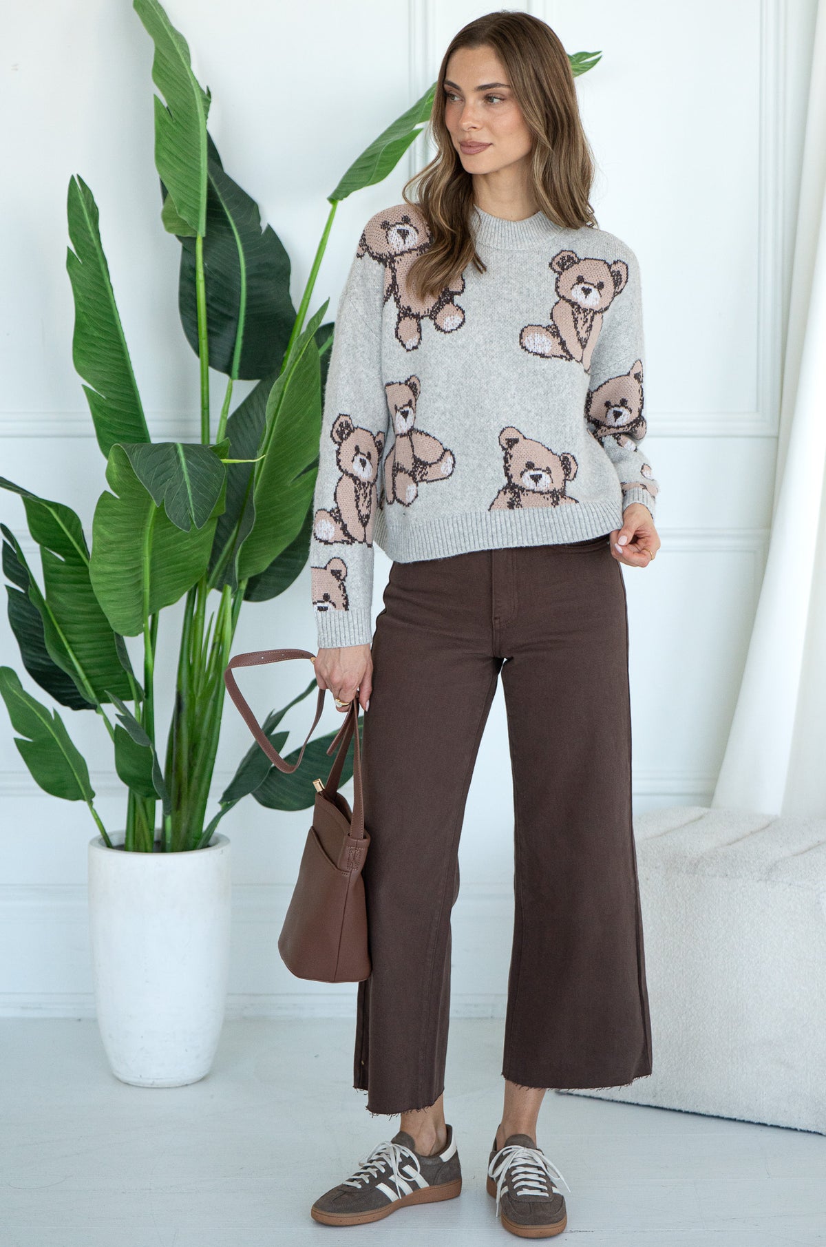 ALL OVER TEDDY SWEATER