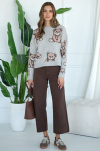 ALL OVER TEDDY SWEATER