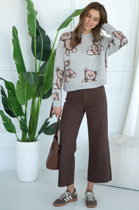 ALL OVER TEDDY SWEATER