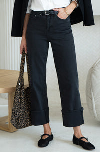 HUSTLER CUFFED DENIM-BK