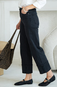 HUSTLER CUFFED DENIM-BK
