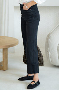 HUSTLER CUFFED DENIM-BK