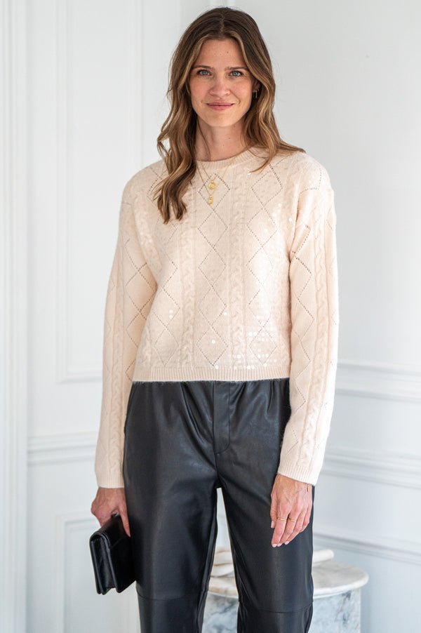 DREAMING OF YOU SWEATER W/SEQUINS