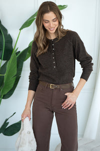 CHANGE MY MIND HENLEY SWEATER